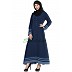 A-line casual abaya in Navy Blue 